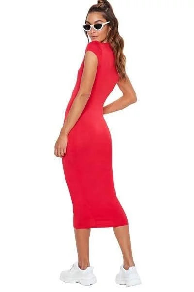 Vestido Feminino Midi Casual Tubinho