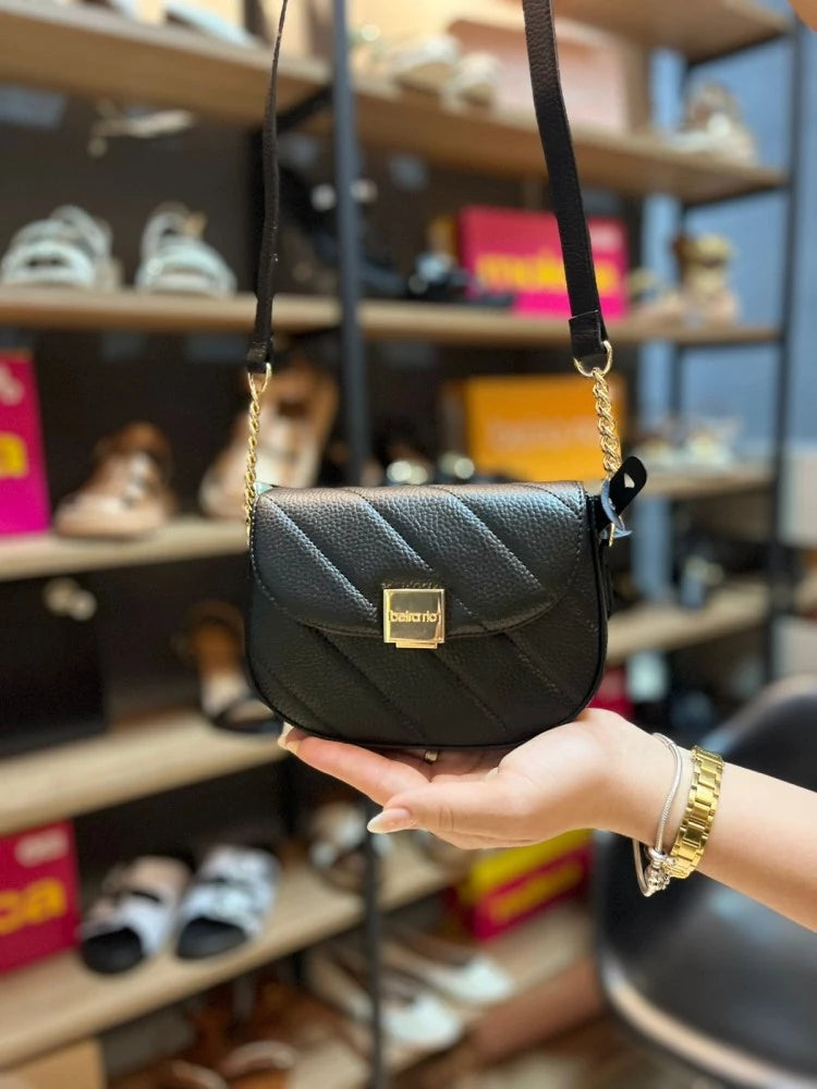 BOLSA BEIRA RIO NAPA PRETA