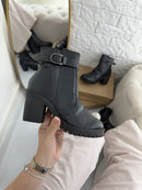 Bota Salto 6 cm Tratorada PRETA