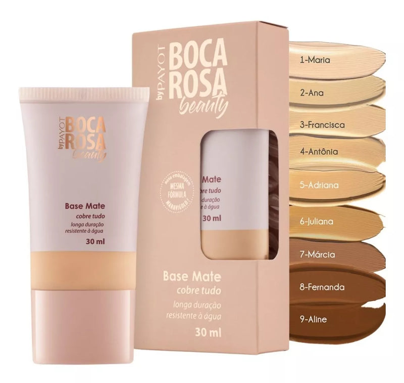 Base Boca Rosa Beauty Matte Cobre Tudo By Payot 30m
