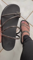 Papete Brilhosa Sofia Preta